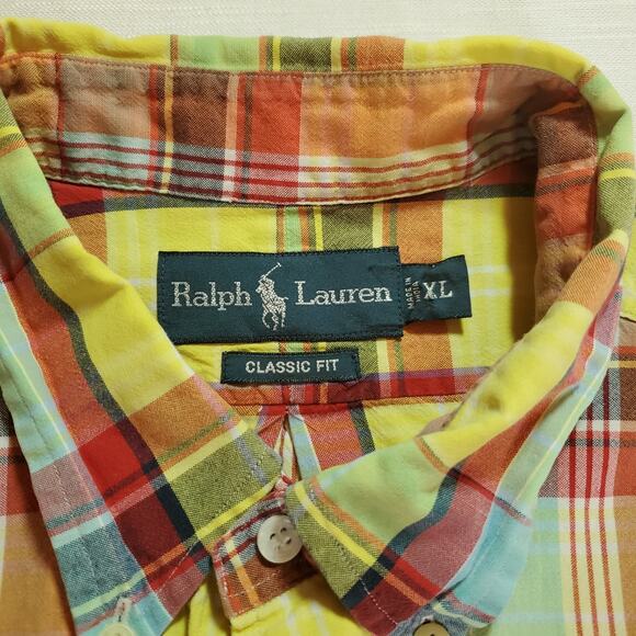 Ralph Lauren Classic Fit Mens Shirt- Short Sleeve Size XL Button Down - Picture 3 of 5